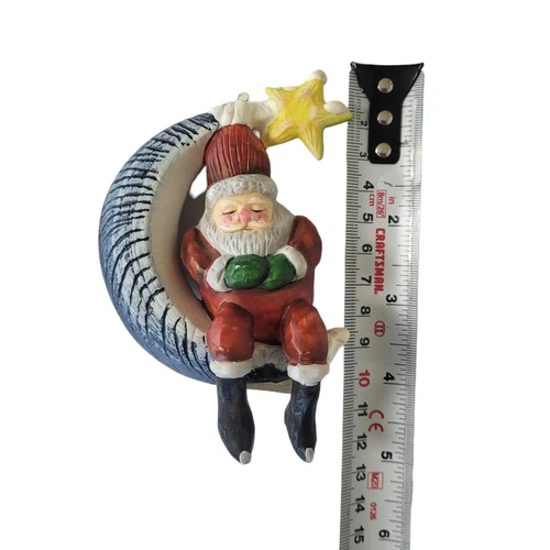 Christmas Ornament Vintage Santa Moon - photo 4