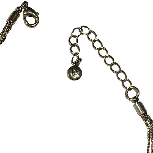 Liz Claiborne Faux Pearl Gold Tone Link Choker Necklace - photo 5