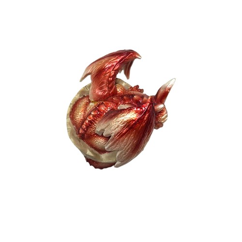 Zemeno January Birthstone Dragon in Egg Shell 4" Faux Ruby - photo 4