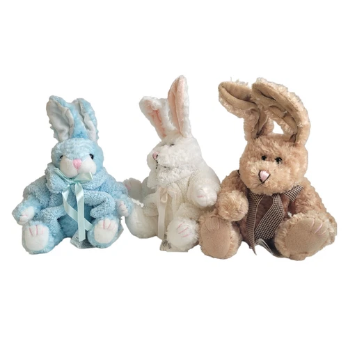 Vintage Chrisha Bunny Rabbit Plush Set of 3 (1997)