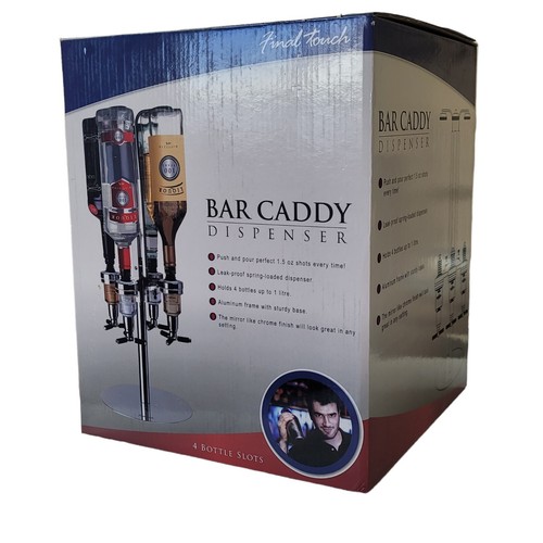 Liquor Dispenser Bar Caddy Final Touch 4 Bottle
