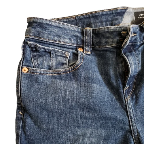 Volcom Vorta Slim Straight Jeans Women's Size 30 Blue Cotton - photo 4
