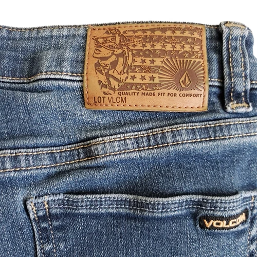 Volcom Vorta Slim Straight Jeans Women's Size 30 Blue Cotton - photo 5