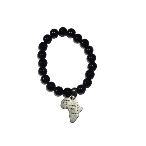 Vintage Black Obsidian Bracelet Africa
