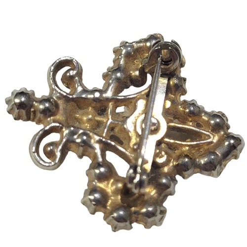 Antique Pearl Fleur de Lys Pin Brooch (4 pearls missing) - photo 3