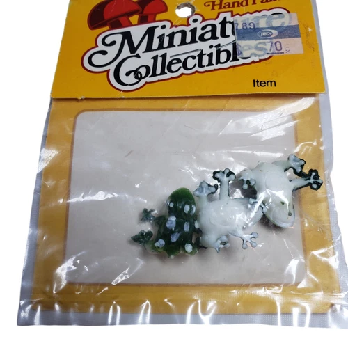 Vintage Retro Plastic Green Frog Miniature Collectibles Hong Kon - photo 2
