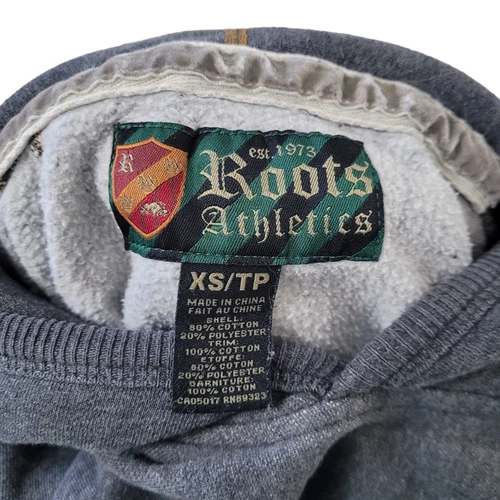 Roots Athletic Canada Gray Pullover Pockets Hoodie Size XS - photo 5