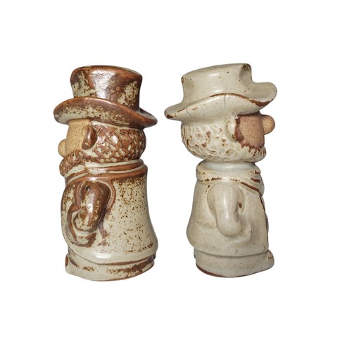 Vintage Pioneer Men Salt & Pepper Shakers Japan - photo 3