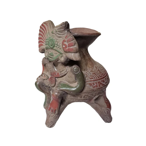 Aztec Inca Mayan Replica Pottery Vase - photo 2