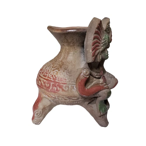 Aztec Inca Mayan Replica Pottery Vase - photo 3