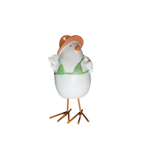 Vintage Hand Painted Wooden Bird Chick Figurine