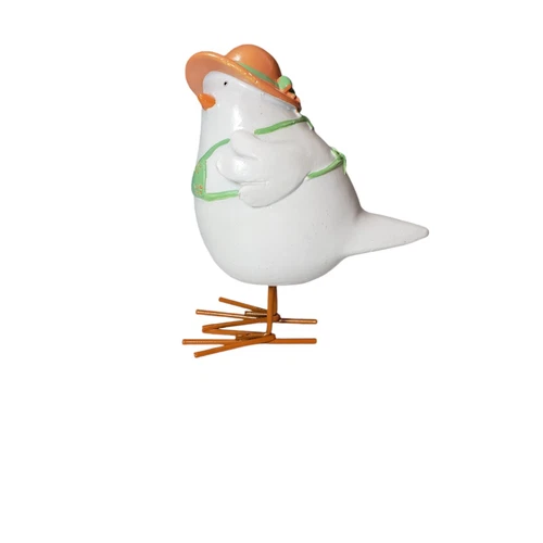 Vintage Hand Painted Wooden Bird Chick Figurine - photo 3