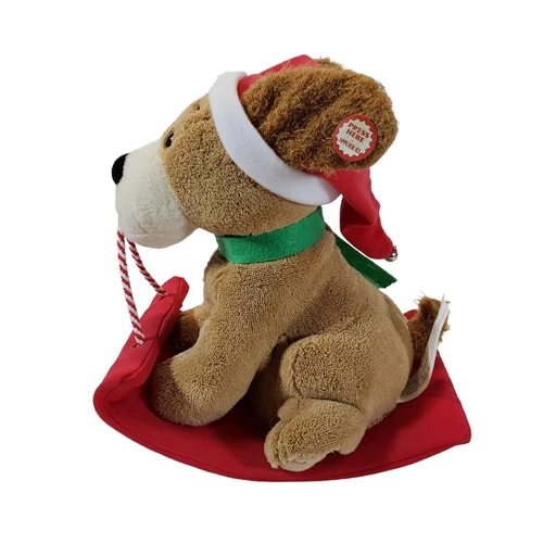 Hallmark Rockin Rover Dog Sled Animated Barks Jingle Bells Chris - photo 2