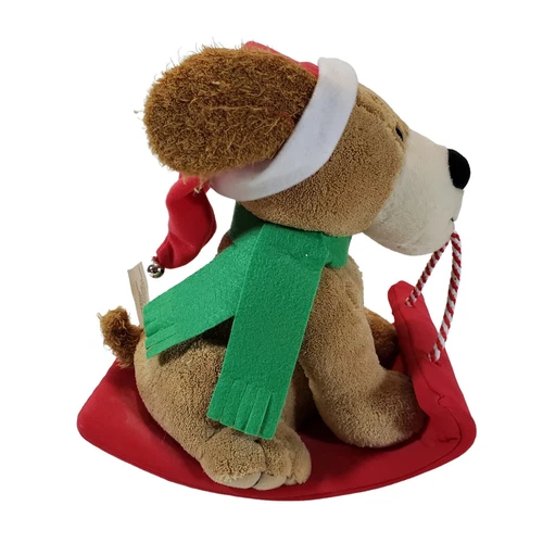 Hallmark Rockin Rover Dog Sled Animated Barks Jingle Bells Chris - photo 3