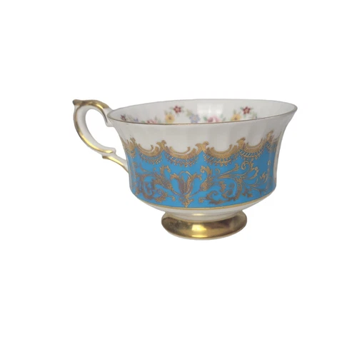 Paragon Bone China Tea Cup - Pembroke Blue Floral Gold - photo 2