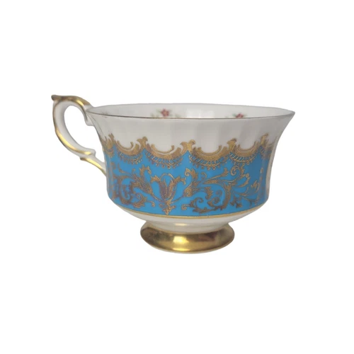 Paragon Bone China Tea Cup - Pembroke Blue Floral Gold - photo 4