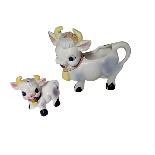 Vintage Purple Cow Creamer Salt Shaker Japan - photo 2