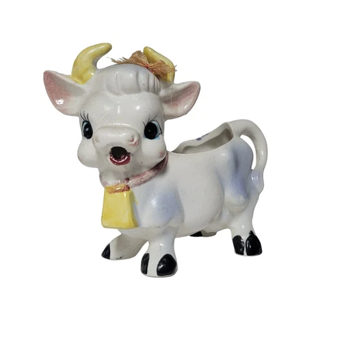 Vintage Purple Cow Creamer Salt Shaker Japan - photo 3