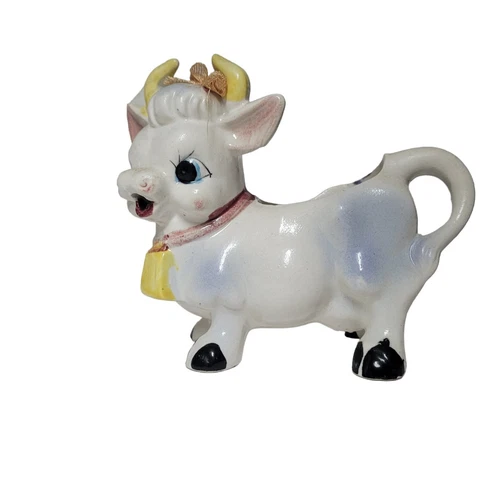 Vintage Purple Cow Creamer Salt Shaker Japan - photo 4