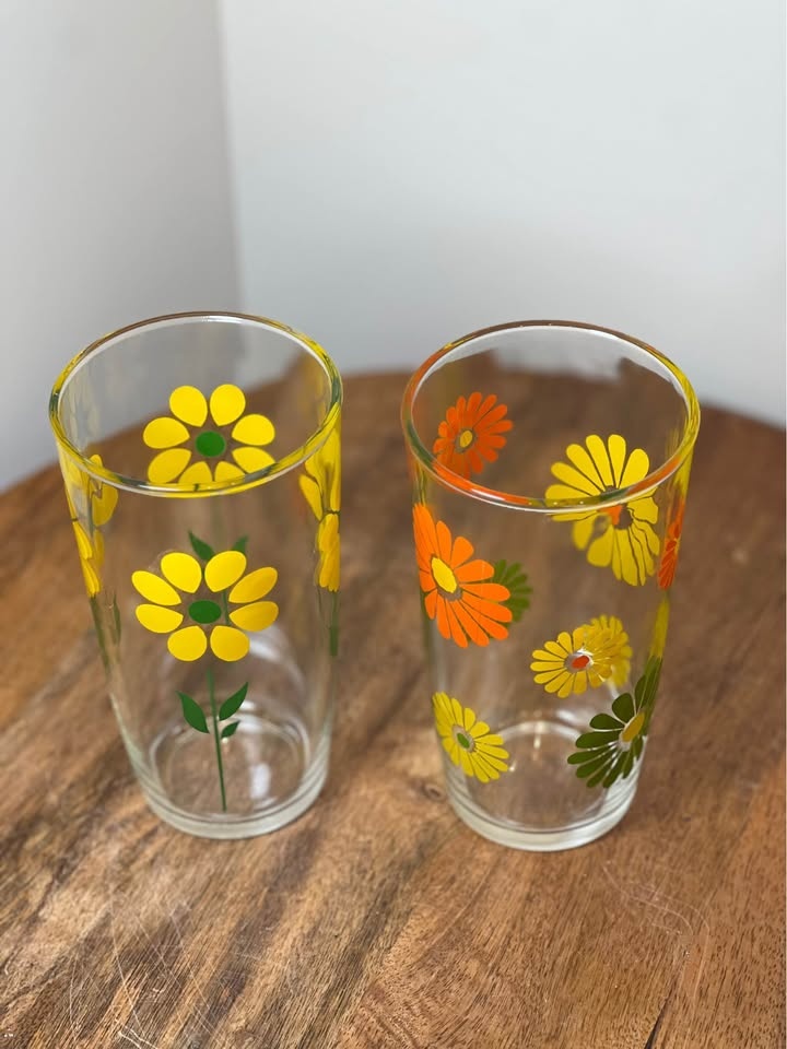 Vintage Swanky Swig Sour Cream Glasses~One Pint 6" Tumblers - photo 2