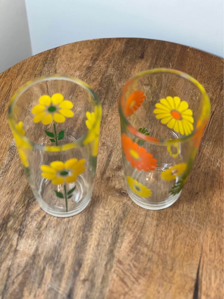Vintage Swanky Swig Sour Cream Glasses~One Pint 6" Tumblers - photo 3