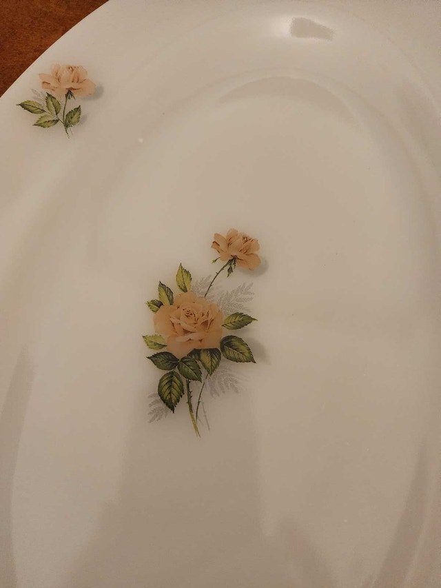 Arcopal France Oval Serving Platters Set of 2 Floral Rose - photo 3