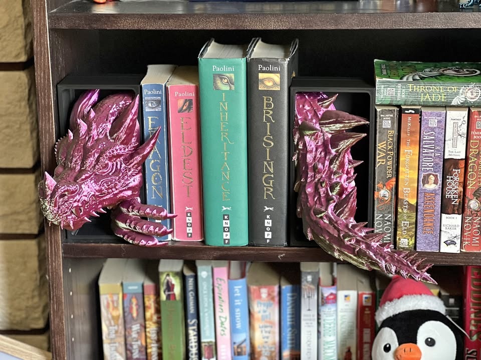 Dragon Book Nook / Fantasy Bookend Set