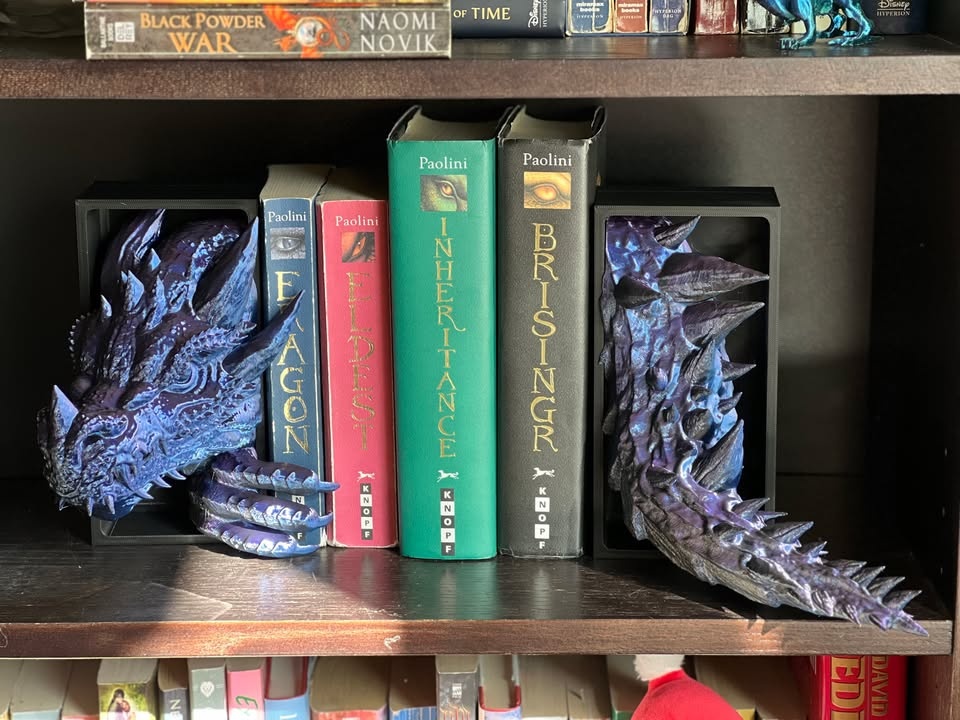 Dragon Book Nook / Fantasy Bookend Set - photo 2