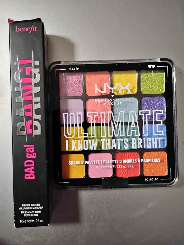 Eyeshadow and mascara