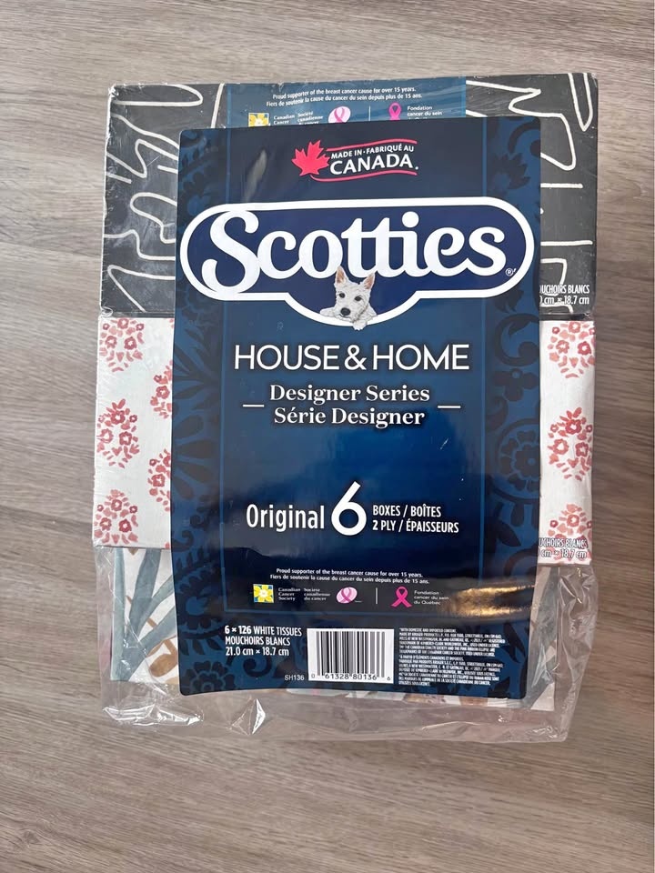 Scotties House & Home Designer Tissues - 5 Boxes