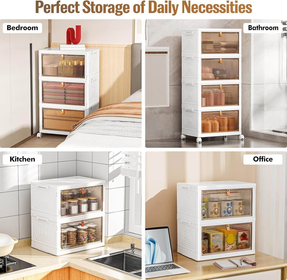 4 Tier Plastic Storage Bins with Lid - photo 3