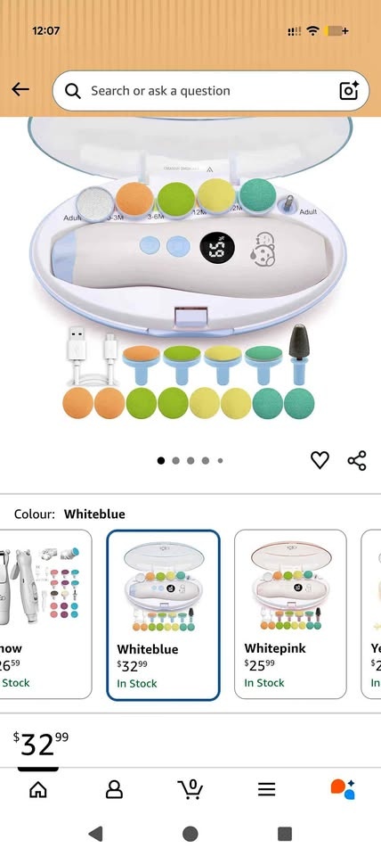 21 in 1 Baby Nail Trimmer w/ Case & 13 Pads