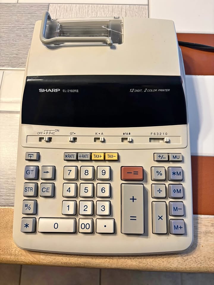 Sharp EL-2192RII 2 Color Printing Calculator