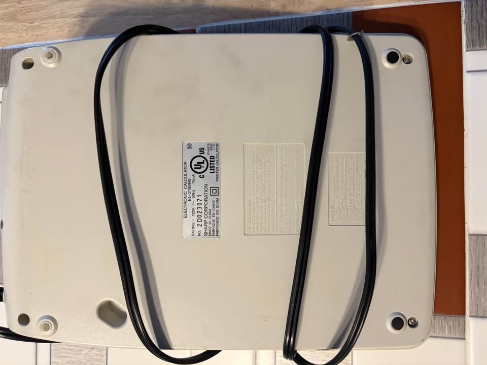 Sharp EL-2192RII 2 Color Printing Calculator - photo 2