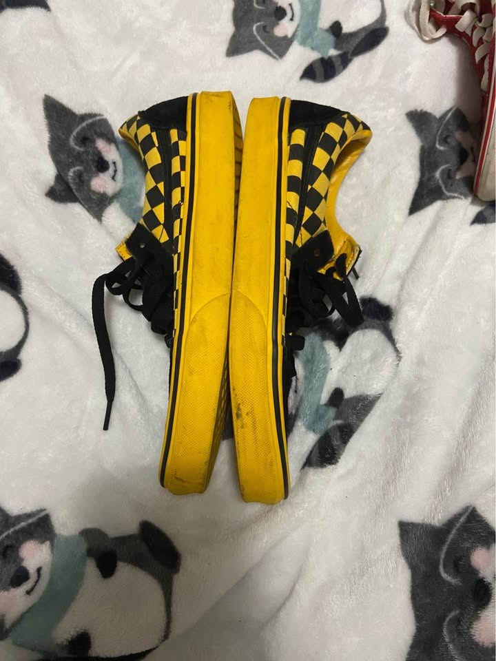 Vans Old Skool Yellow & Black Checkerboard - photo 2