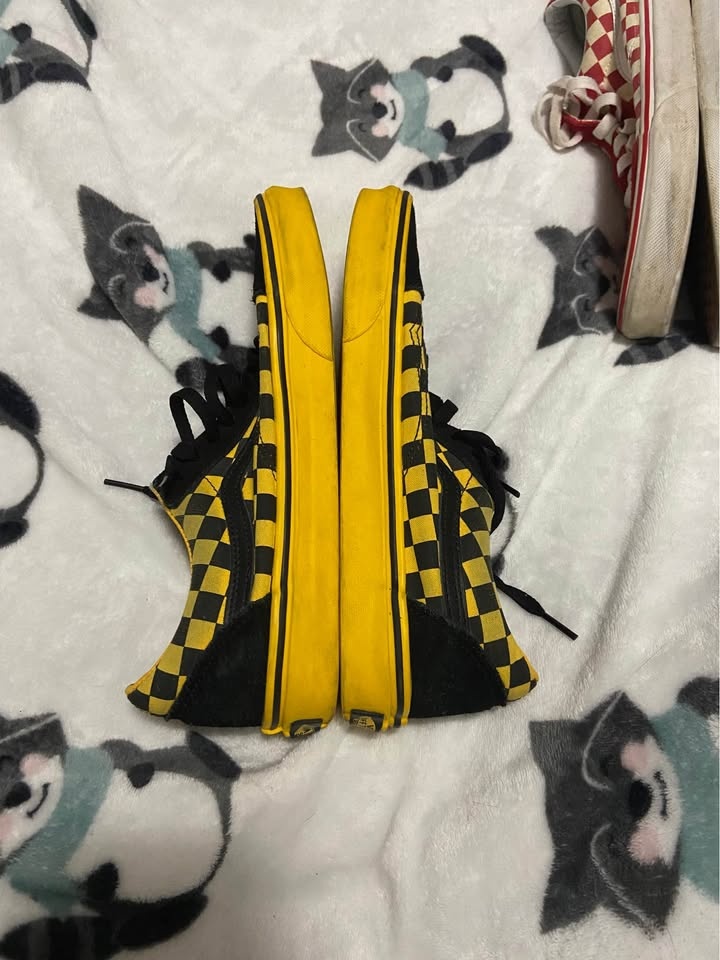 Vans Old Skool Yellow & Black Checkerboard - photo 3