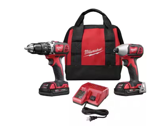 MILWAUKEE M18 Cordless Hammer Drill & Impact Driver Set