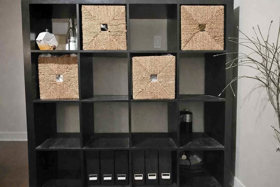 IKEA KALLAX Black Shelf