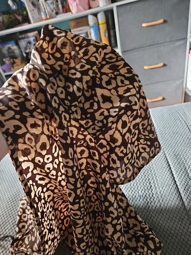 Leopard Print Off The Shoulder Blouse Shein XL - photo 4