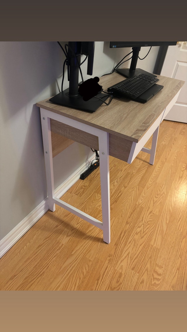 Mainstays 2-Drawer Computer Desk with USB Charger - photo 3