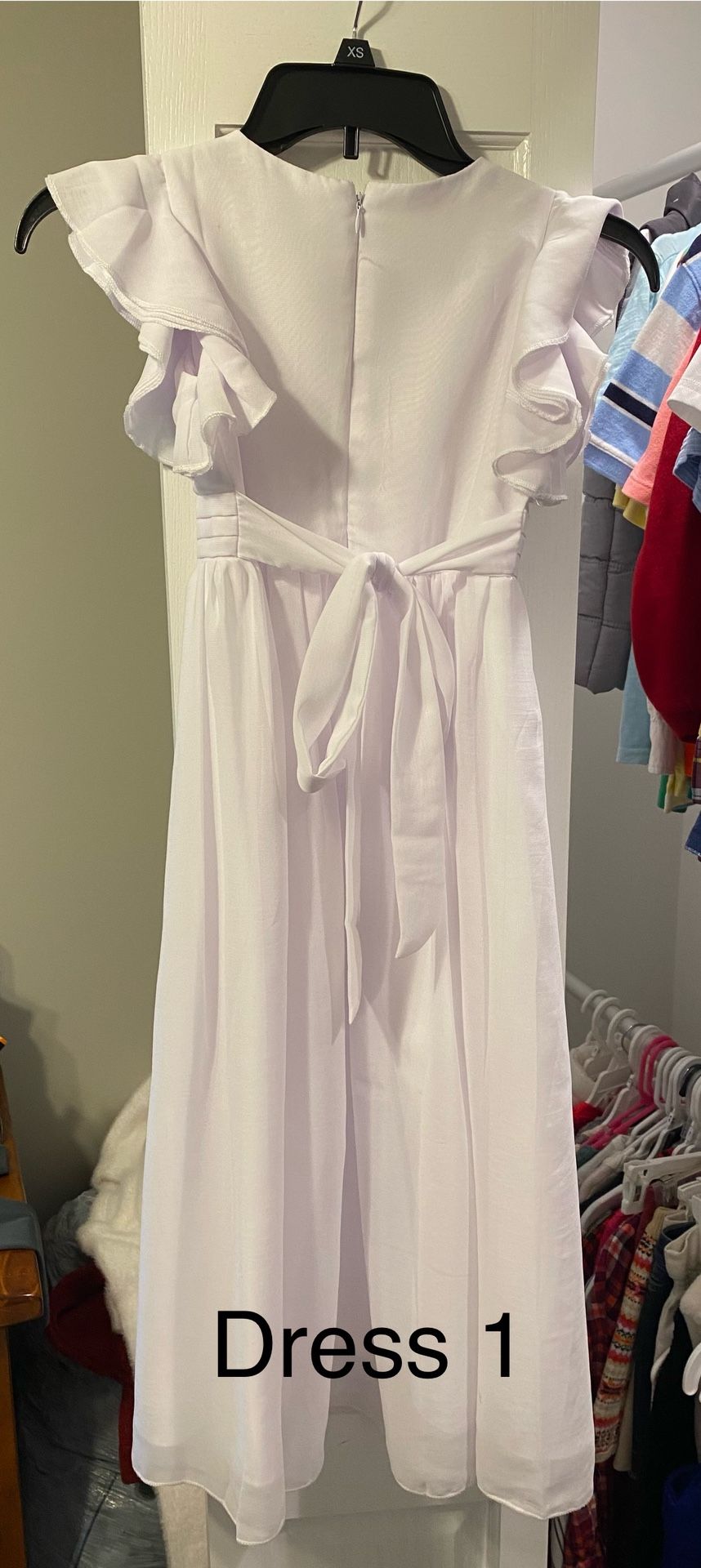 Little girls size 6/7 White Communion Dress Like new $30 - photo 2