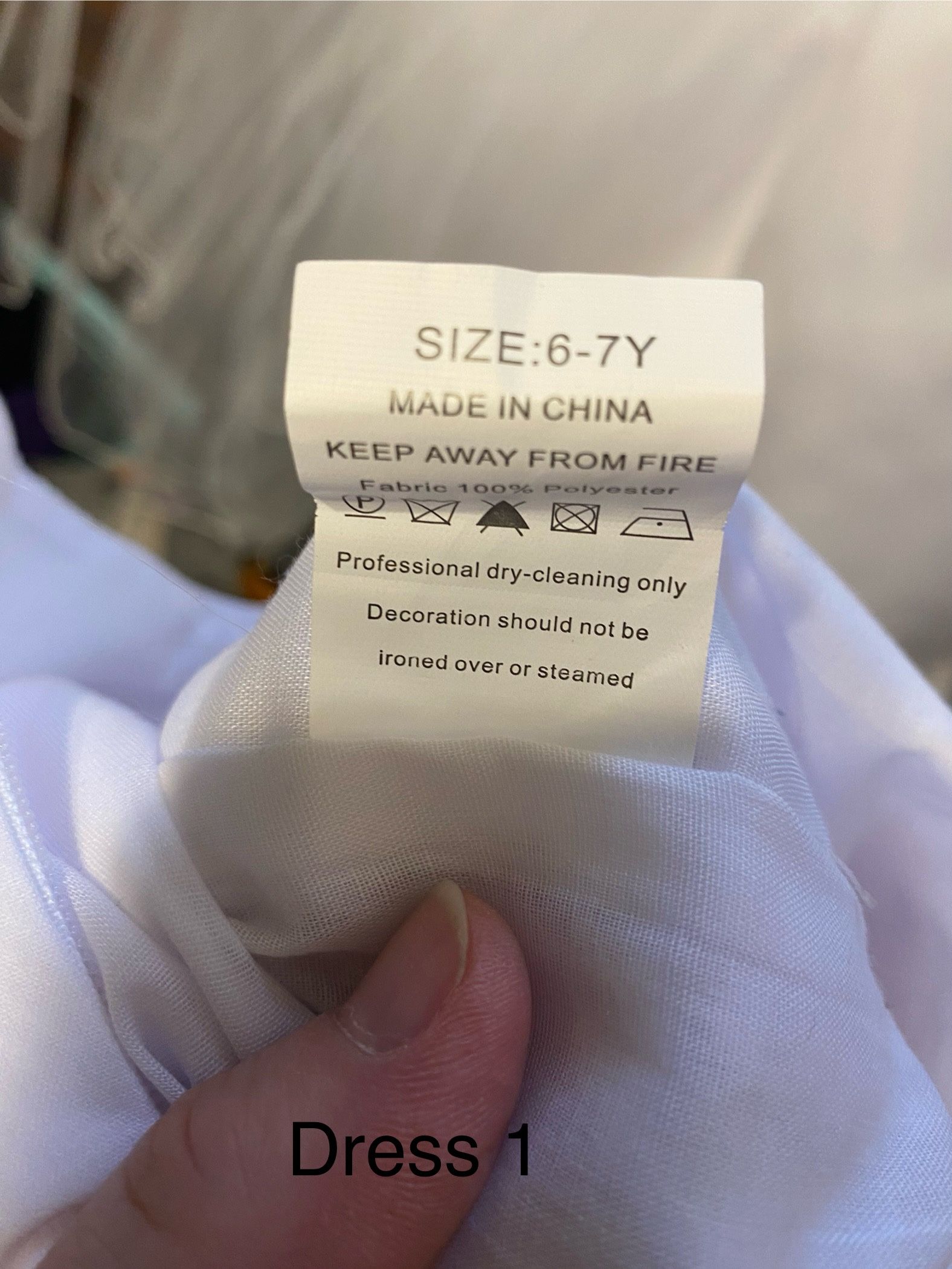 Little girls size 6/7 White Communion Dress Like new $30 - photo 3