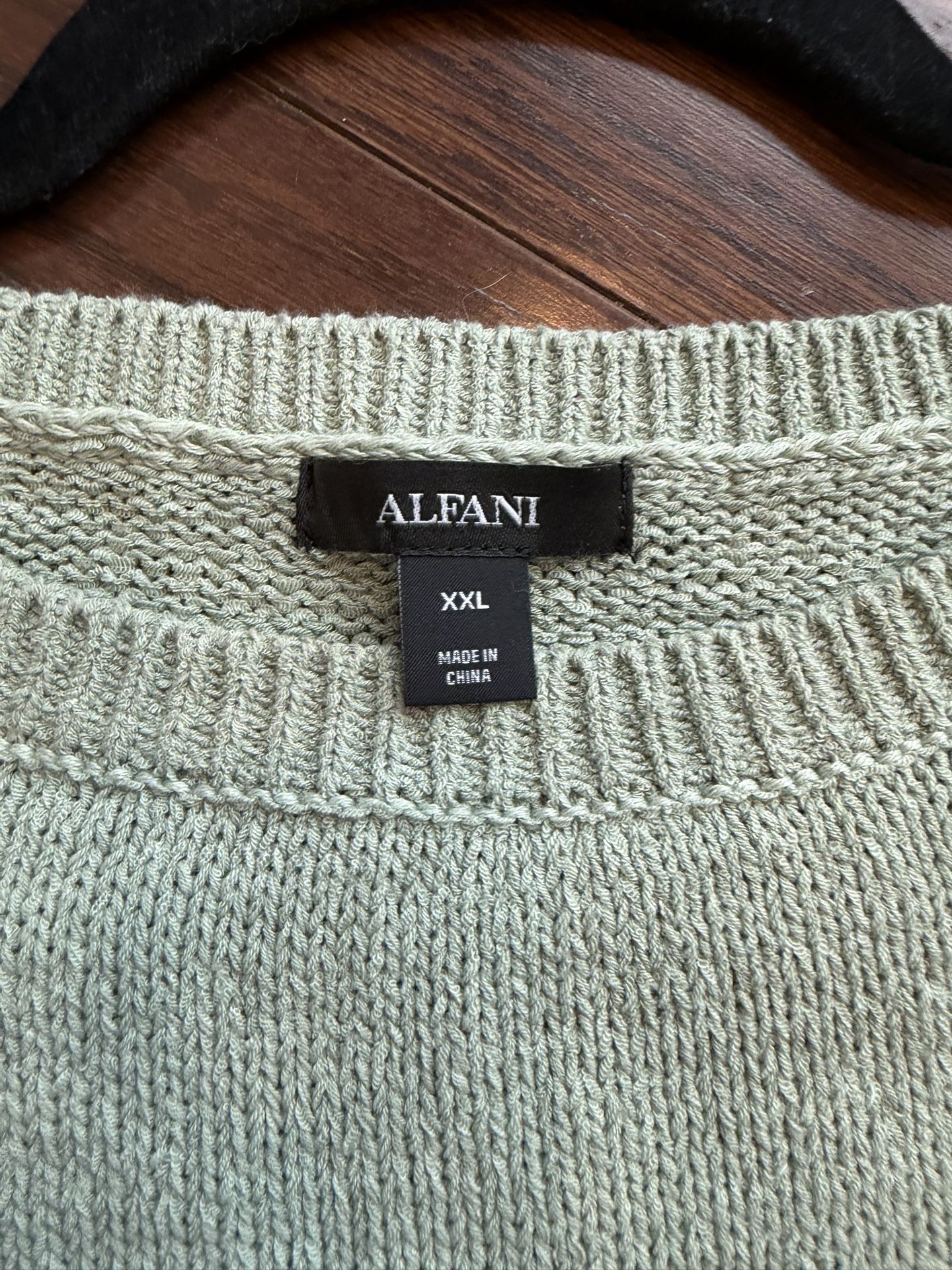 Women’s Size 2XL Pale Green Cotton Knit Vest $12 - photo 2