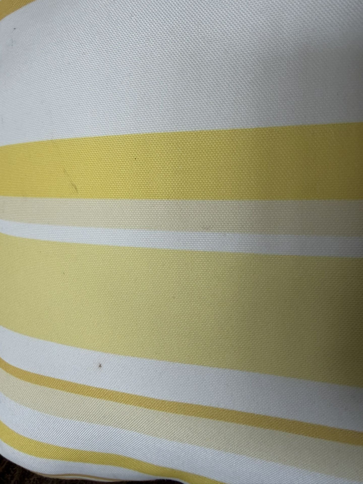 Set of 18” Yellow & White striped, Outdoor Throw Pillows - photo 4