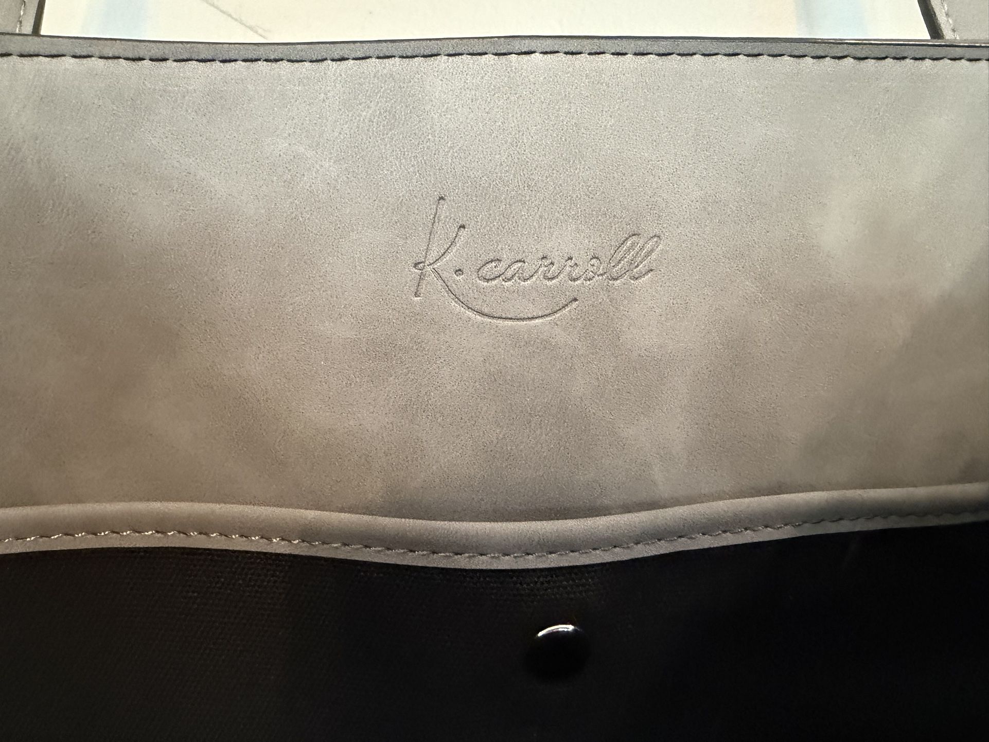 Women's Faux Suede Tote Bag - K.Carroll Taylor Gray - photo 3