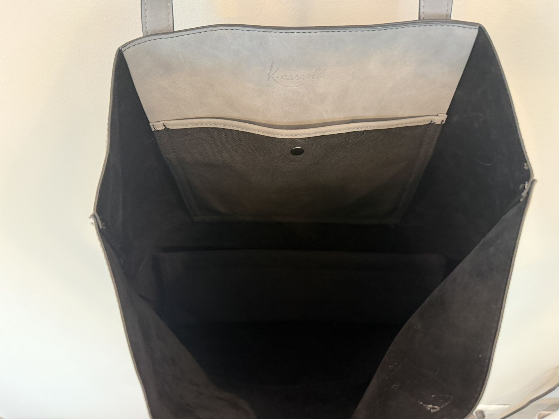 Women's Faux Suede Tote Bag - K.Carroll Taylor Gray - photo 4