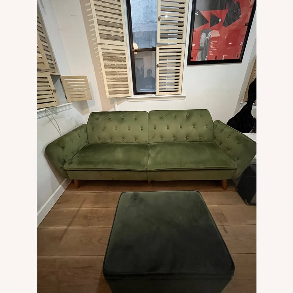 Green Memory Foam Futon from Novogratz