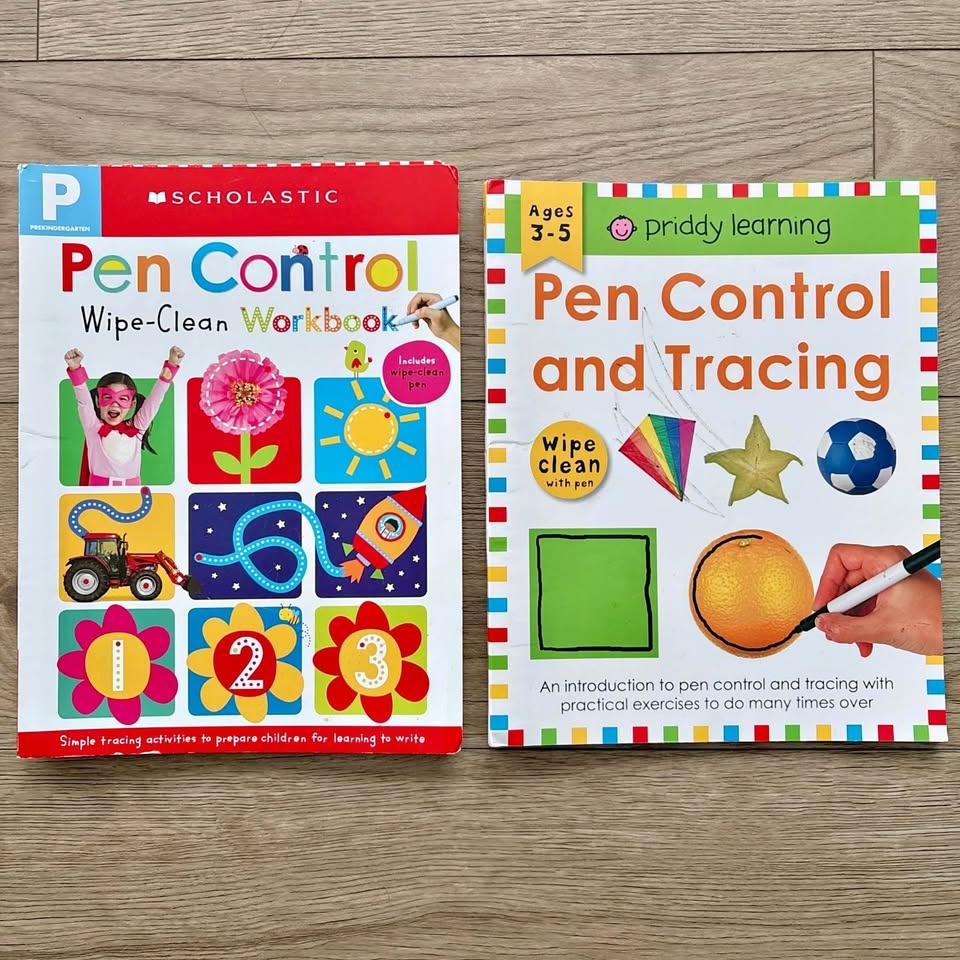 Wipe Clean Reusable Pen Control Tracing Workbook Bundle