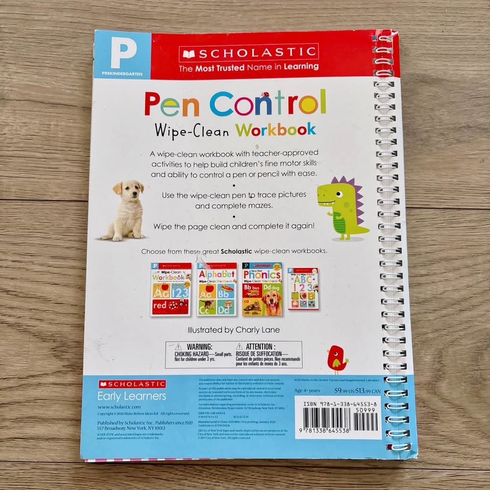 Wipe Clean Reusable Pen Control Tracing Workbook Bundle - photo 3