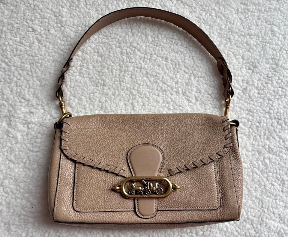Coach Jade Leather Shoulder Bag Whipstitch - Horse Carriage Hard